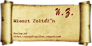 Wieszt Zoltán névjegykártya